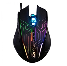 Gaming mouse A4Tech X87 - Oscar Neon, 2400DPI, optical, 8 buttons, wired USB, neon backlight, black