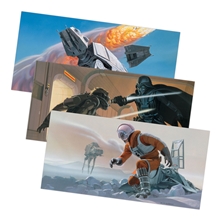 Chronicle Books Star Wars Předprodukční ilustrace 100 ks panoramatických pohlednic