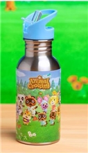 Animal Crossing Metal Water Bottle with Straw (500 ml)