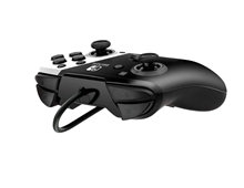 PDP Faceoff Deluxe Controller + Audio - Black and White