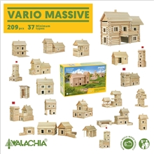 Walachia Vario dřevěná skládací stavebnice (209 dílků)