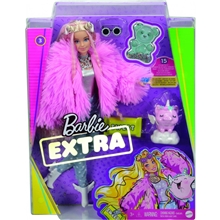 Barbie extra v růžové bundě