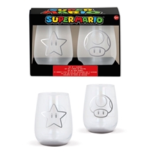 Super Mario - Gift set of 2 Glasses (1376) /Figures