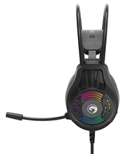 Marvo H8326, headphones with microphone, volume control, black