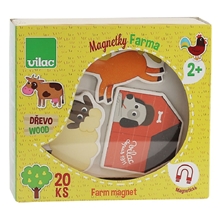 Vilac Wooden magnets farm 20 pcs