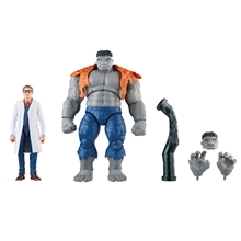 Hasbro Fans Marvel Avengers: Legends Series (60th Anniversary) - Beyond Earth's Mightiest - Gray Hulk and Dr. Bruce Banner Action Figures (Excl.) (F7084)