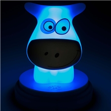 Alecto - NAUGHTY COW LED night light cow blue