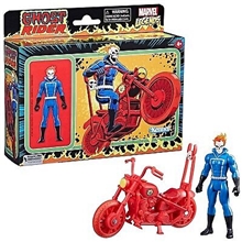 Hasbro Fans Marvel Legends: Retro Collection - Ghost Rider Action Figure & Motorcycle (10cm)