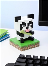 Minecraft - Panda with Bamboo on Block Light	