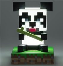 Minecraft - Panda with Bamboo on Block Light	