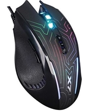 Gaming mouse A4Tech X87 - Oscar Neon, 2400DPI, optical, 8 buttons, wired USB, neon backlight, black