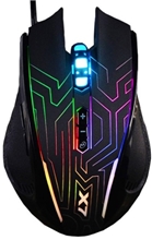 Gaming mouse A4Tech X87 - Oscar Neon, 2400DPI, optical, 8 buttons, wired USB, neon backlight, black