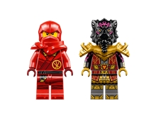 LEGO® NINJAGO® 71789: Kai and Rass Car and Bike Battle