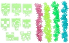 Minecraft Glow in the Dark Wall Decal Stars (208 pcs)