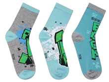 Minecraft Kids Socks: Boom Set of 3 Pairs (size35/38)