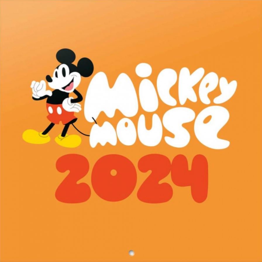 Oficiální nástěnný kalendář Disney 2024 s plakátem Mickey Mouse (30 x